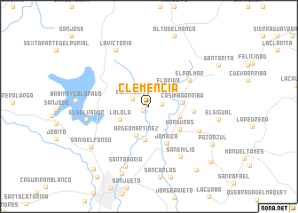 map of Clemencia