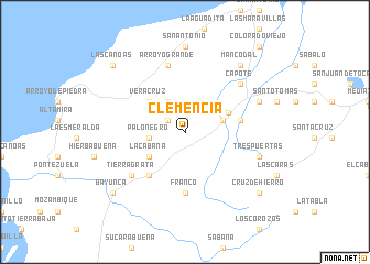 map of Clemencia