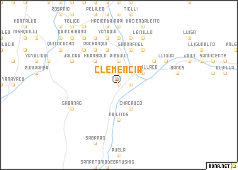 map of Clemencia