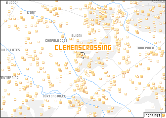 map of Clemens Crossing