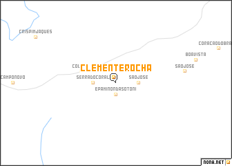 map of Clemente Rocha