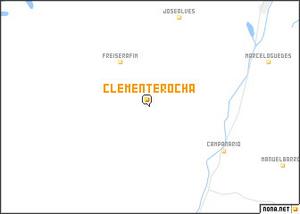 map of Clemente Rocha