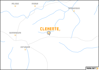 map of Clemente
