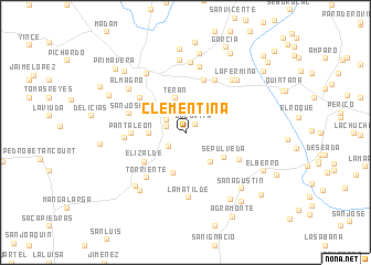 map of Clementina