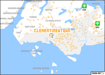 map of Clementi New Town