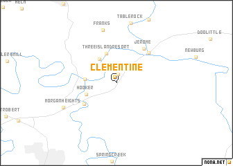 map of Clementine