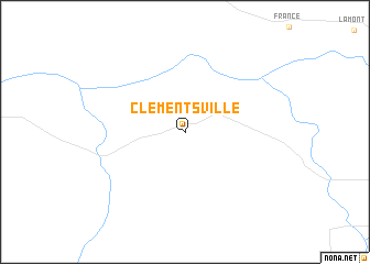 map of Clementsville