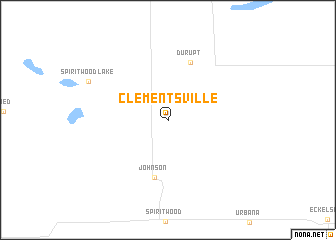 map of Clementsville