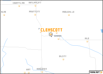 map of Clemscott