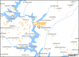 map of Clemson