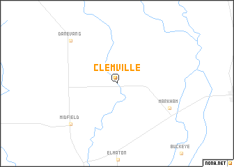 map of Clemville