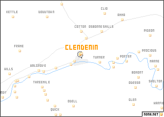 map of Clendenin