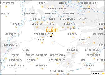 map of Clent