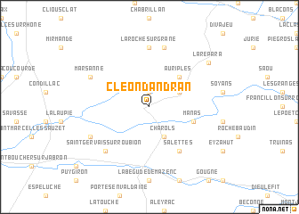 map of Cléon-dʼAndran