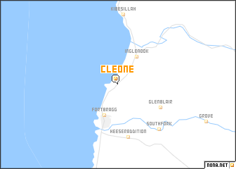 map of Cleone