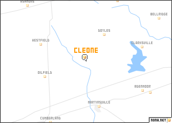 map of Cleone