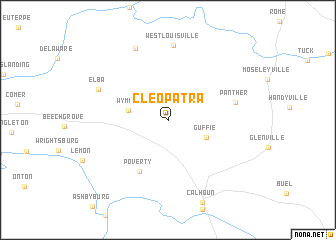 map of Cleopatra