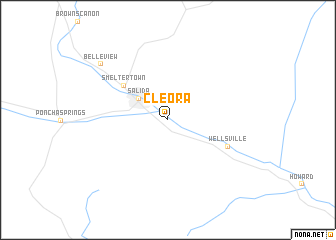 map of Cleora