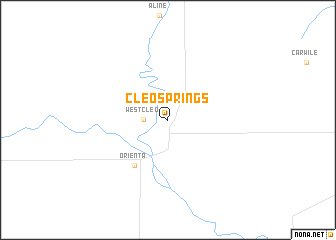 map of Cleo Springs