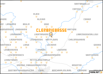 map of Clerbrie Basse