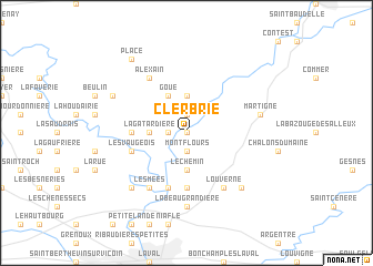 map of Clerbrie