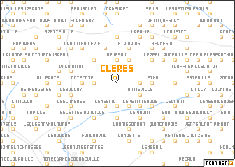 map of Cléres