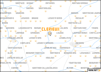 map of Clérieux