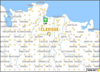 map of Clérisse