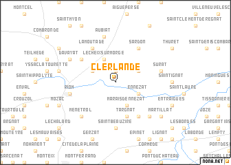 map of Clerlande
