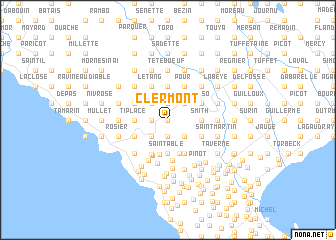 map of Clermont