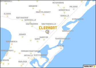 map of Clermont