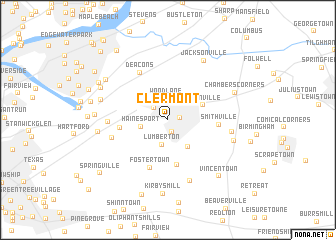 map of Clermont