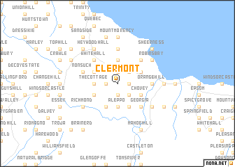 map of Clermont