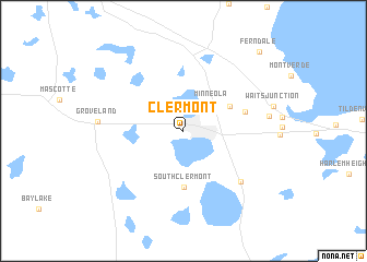 map of Clermont