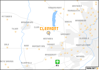 map of Clermont