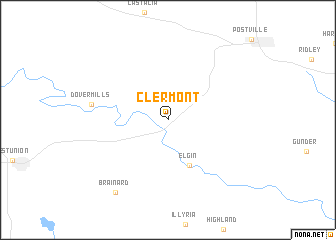 map of Clermont