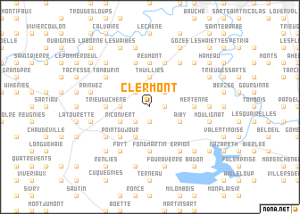 map of Clermont