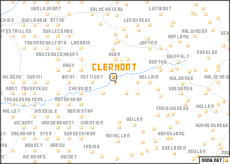 map of Clermont