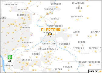 map of Clertoma