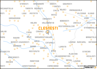 map of Cleşneşti