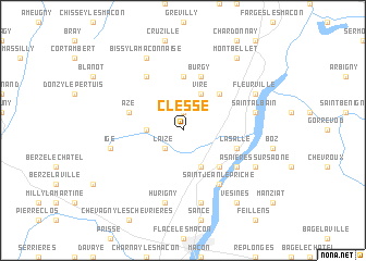 map of Clessé