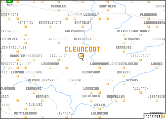 map of Cleuncoat