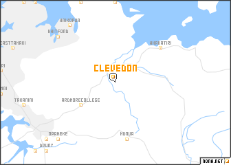 map of Clevedon