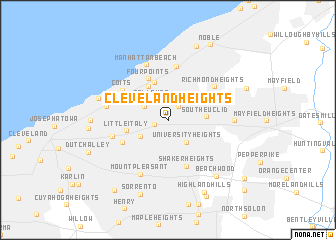 map of Cleveland Heights