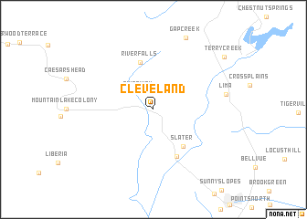 map of Cleveland