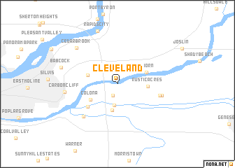 map of Cleveland