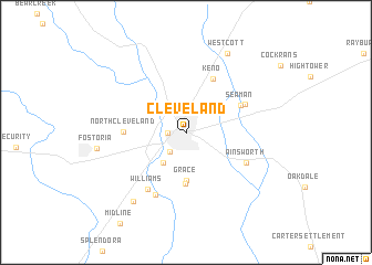 map of Cleveland