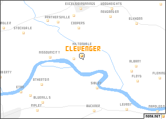 map of Clevenger