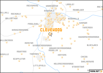 map of Clevewood