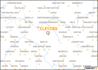 map of Cleyzieu